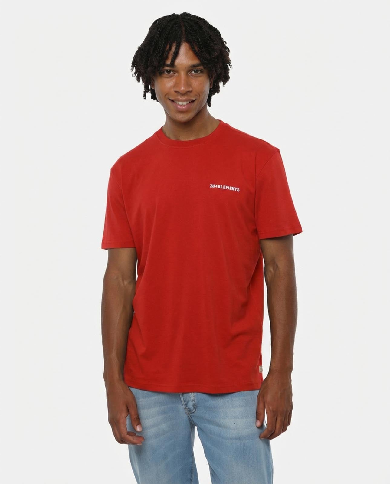 T-shirt girocollo maniche corte, stampa lato cuore logata