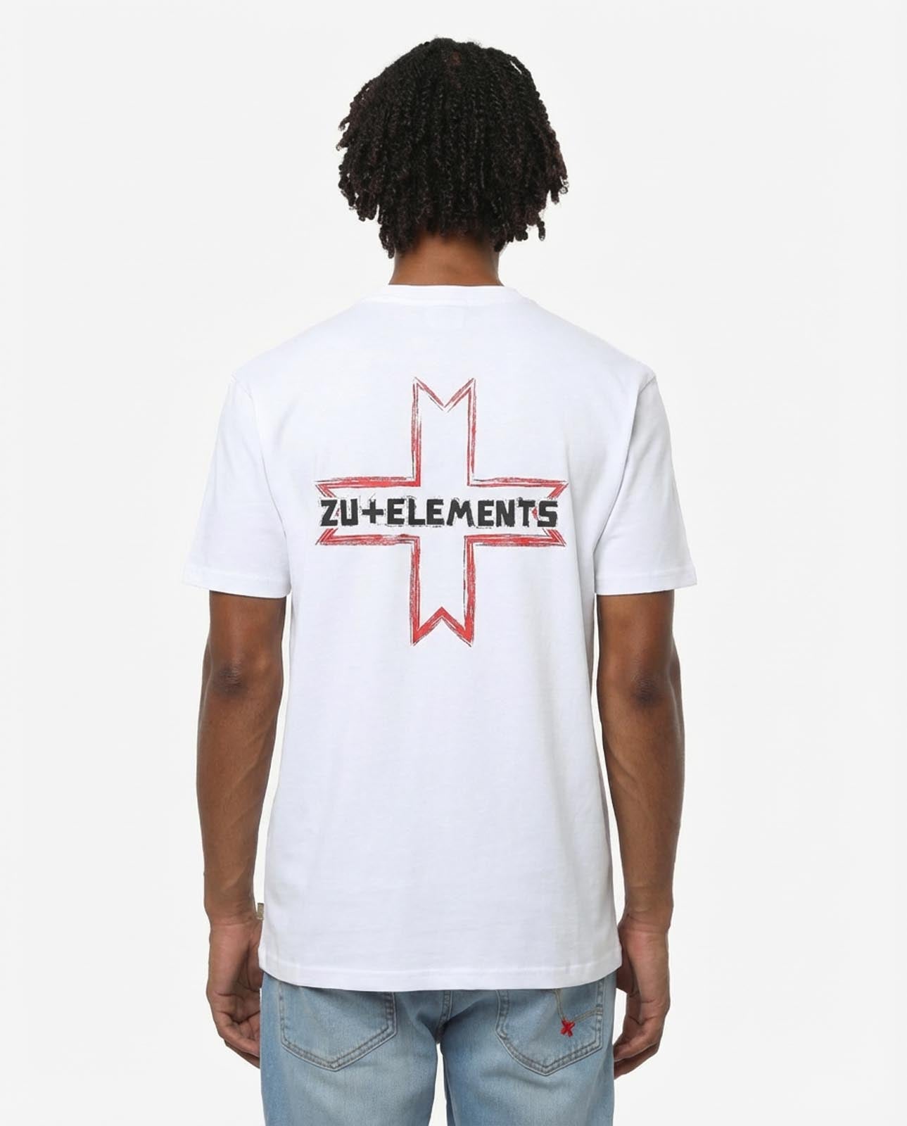 T-shirt girocollo maniche corte, stampa lato cuore logata