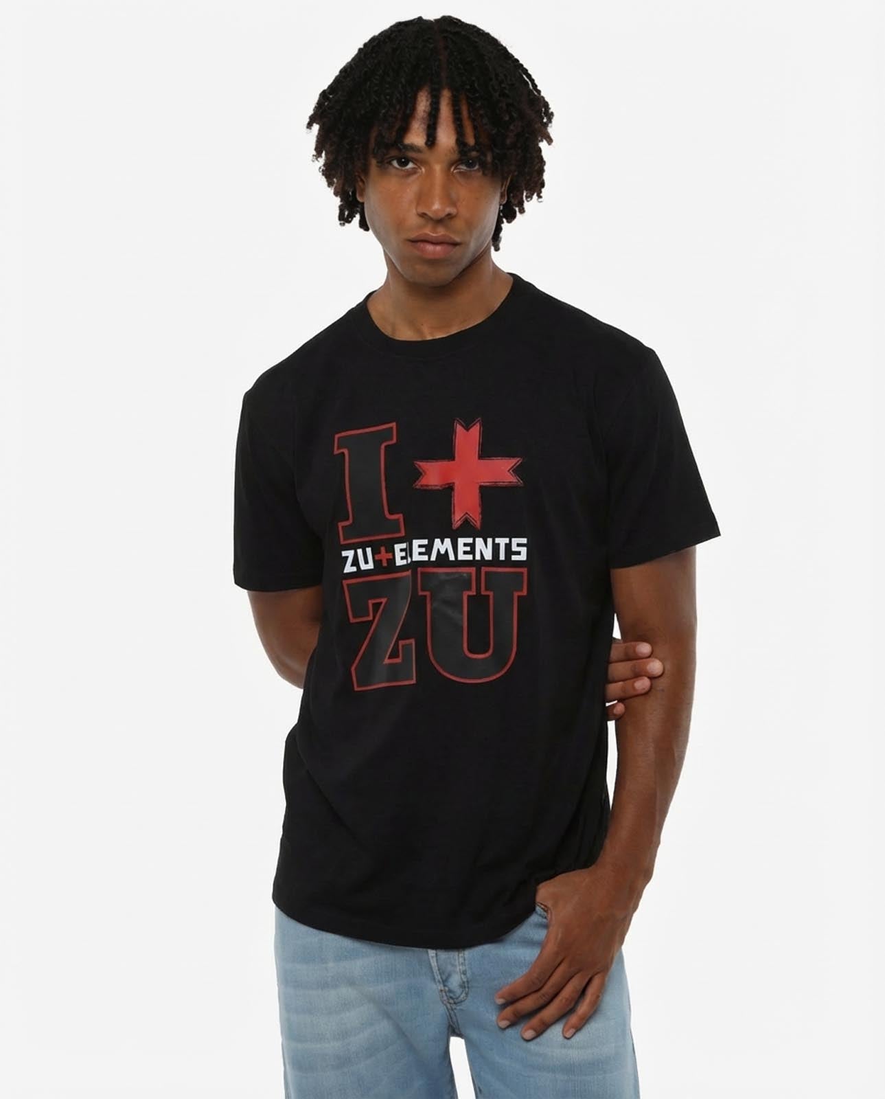 T-shirt girocollo maniche corte, stampa frontale logata