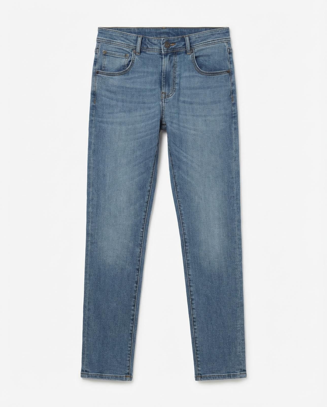 Jeans slim fit in tono light blue