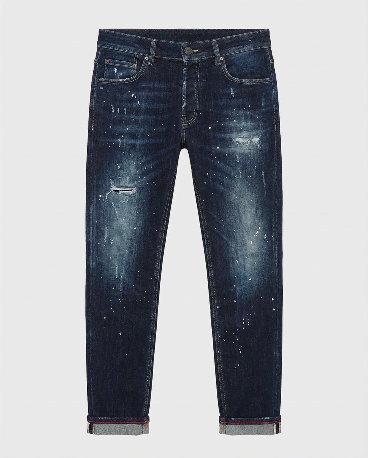 Jeans slim fit Sammy dark blue con piccoli strappi