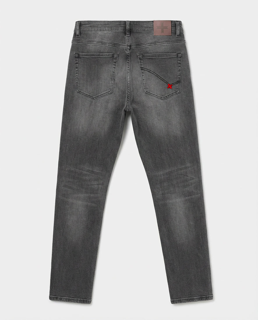 Jeans slim fit Sammy in tono light grey