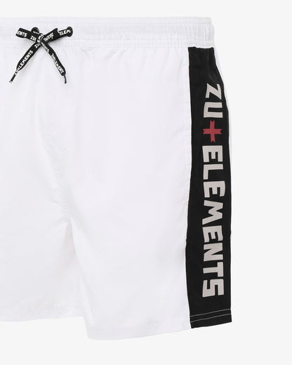 Swim shorts with micrologo on the back pocket 