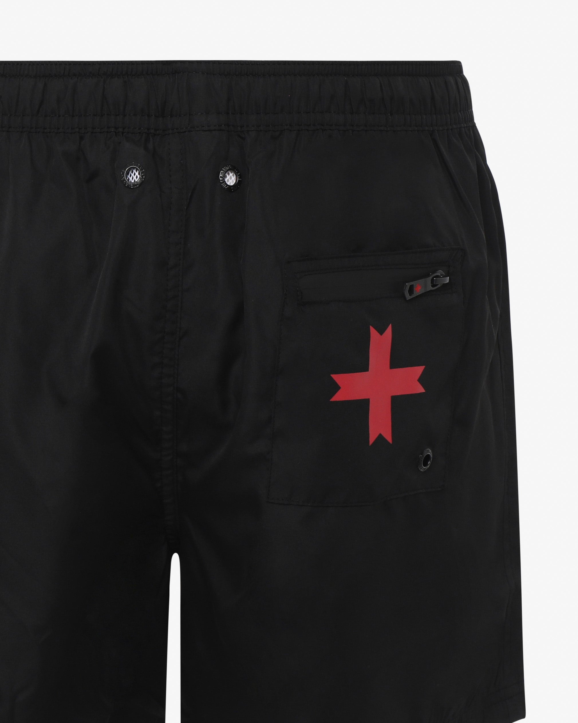 Swim shorts with micrologo on the back pocket 