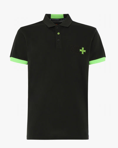 Piquet polo with embroidered logo
