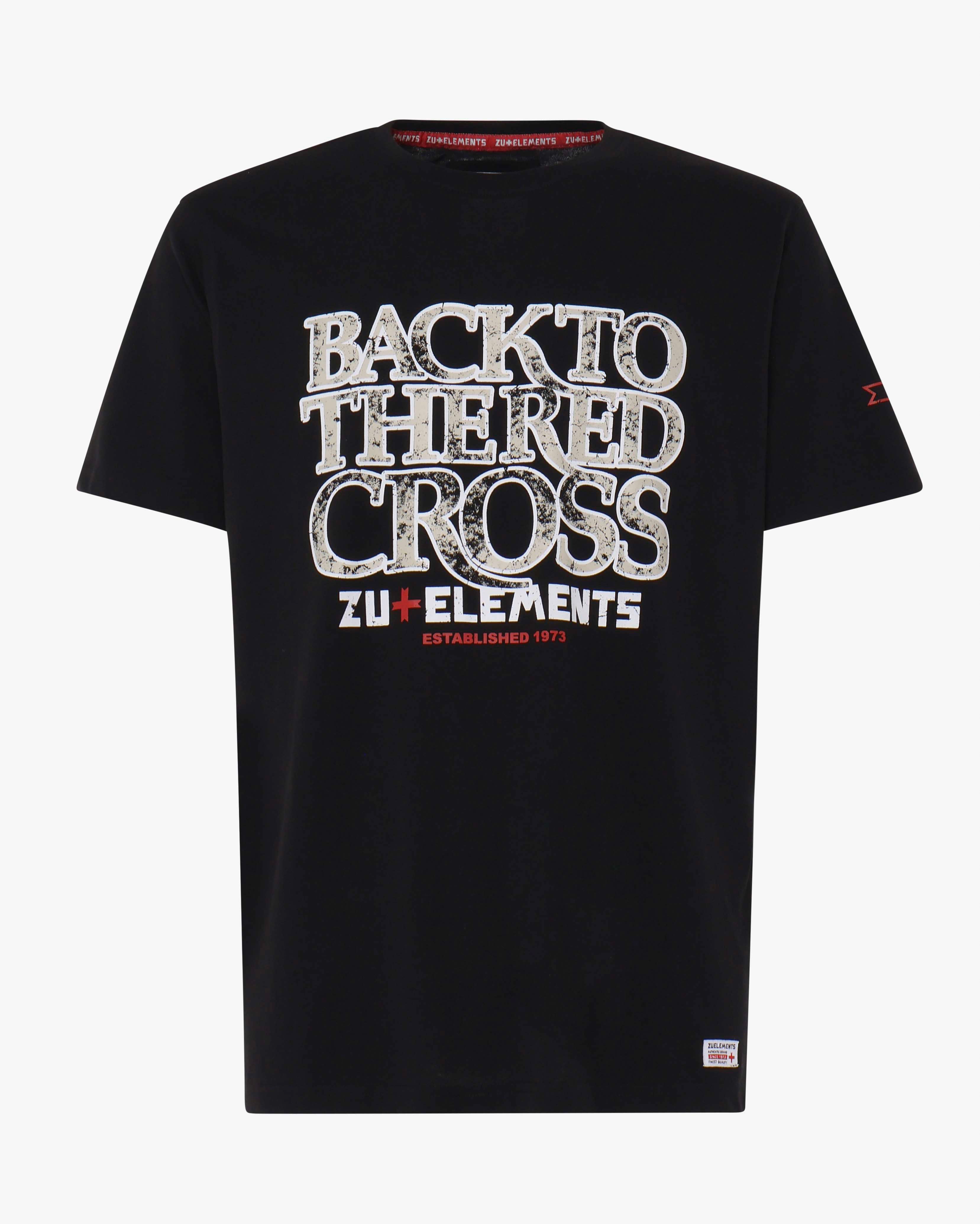 T-shirt con stampa e logo su manica