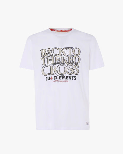 T-shirt con stampa e logo su manica