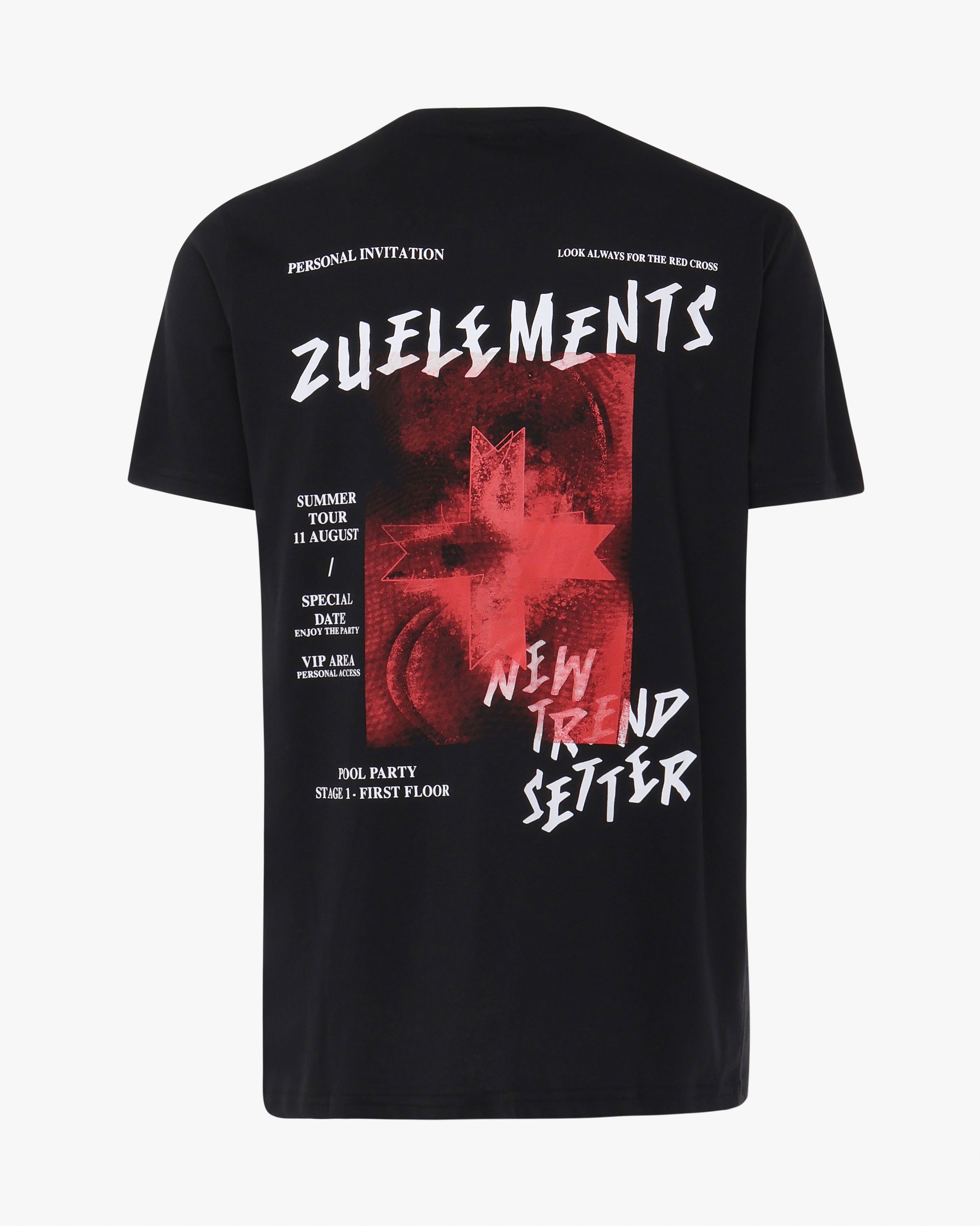 T-shirt with design on the back 