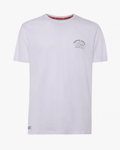 T-shirt con stampa sul retro