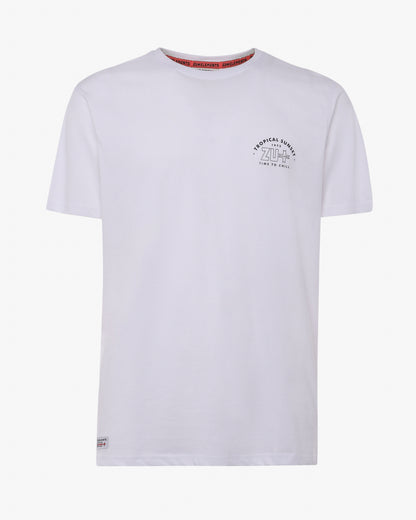T-shirt con stampa sul retro