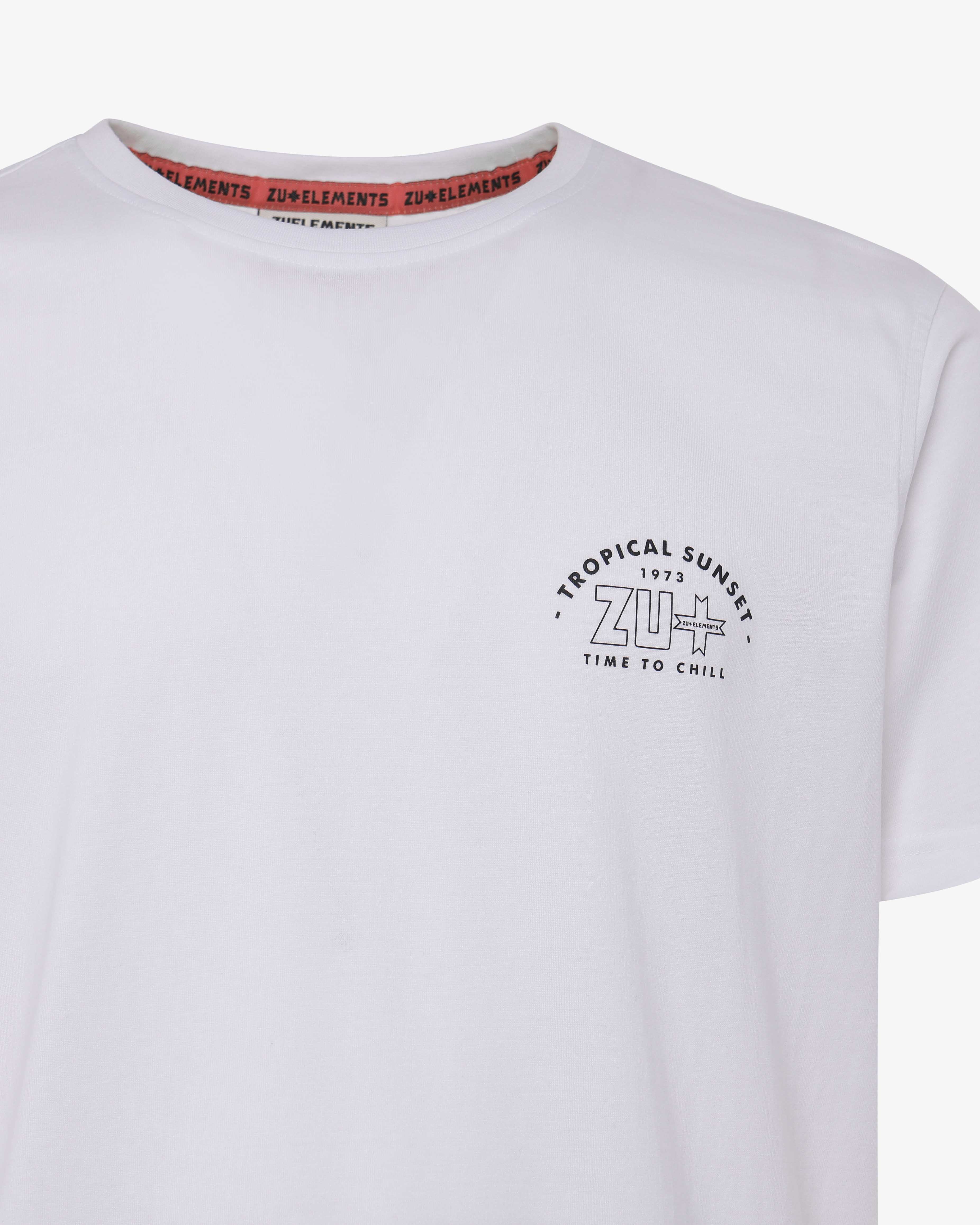 T-shirt con stampa sul retro
