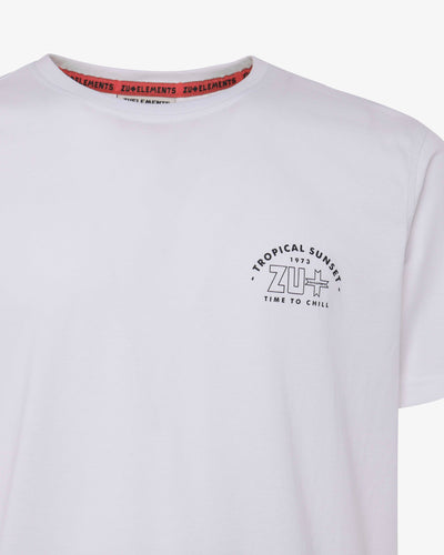 T-shirt con stampa sul retro