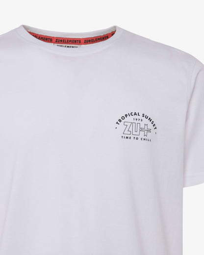 T-shirt con stampa sul retro