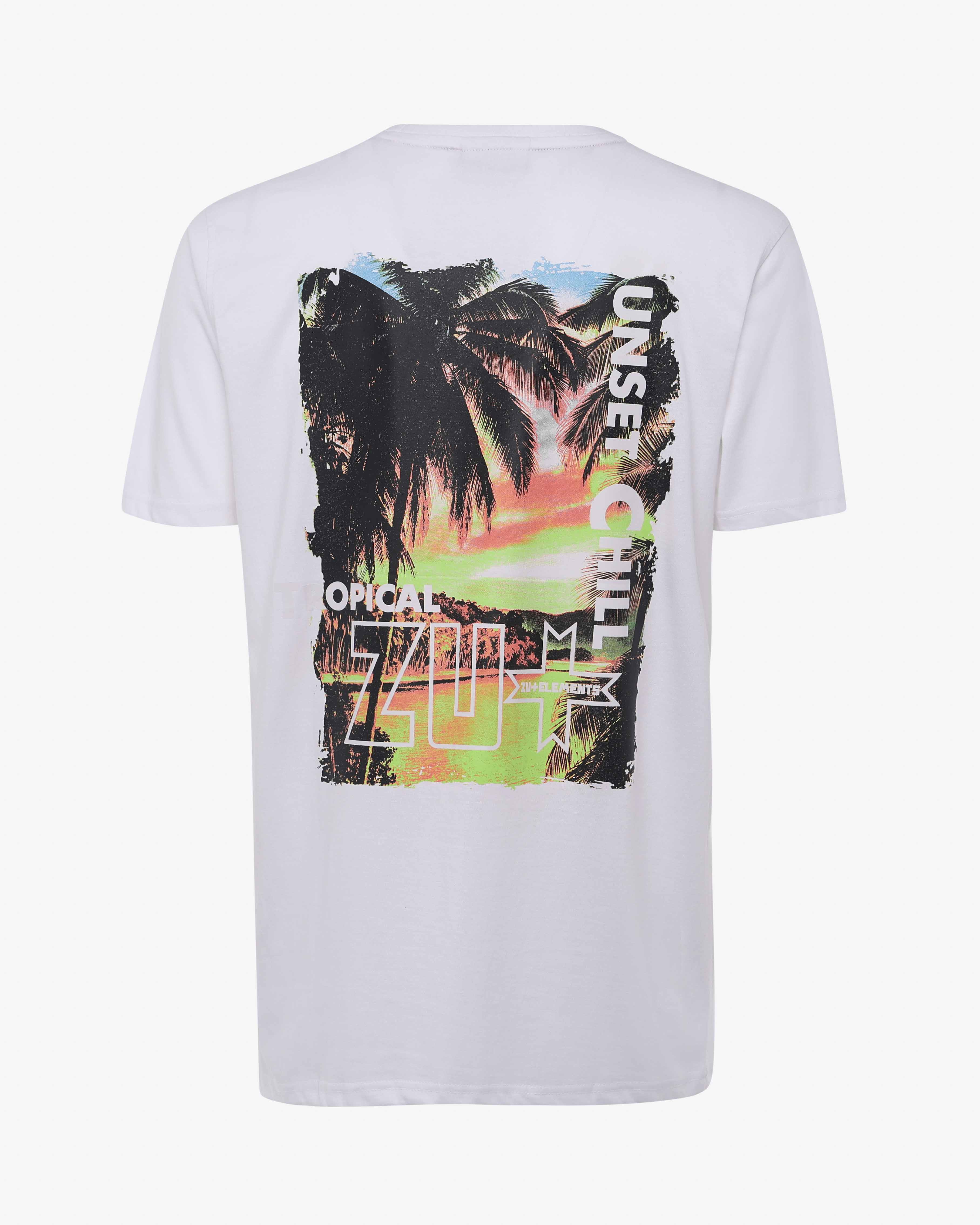 T-shirt con stampa sul retro
