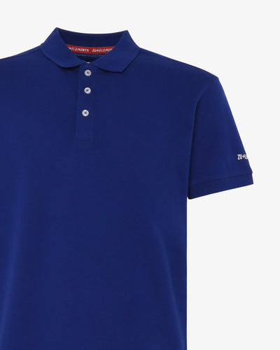 Polo shirt with micrologist on sleeve 