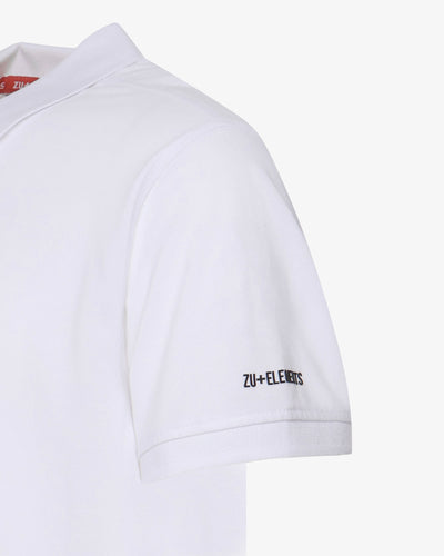 Polo shirt with micrologist on sleeve 