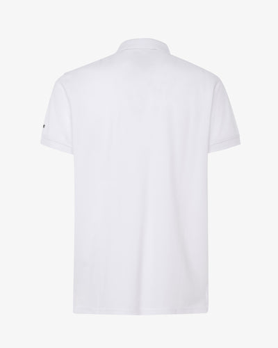 Polo shirt with micrologist on sleeve 