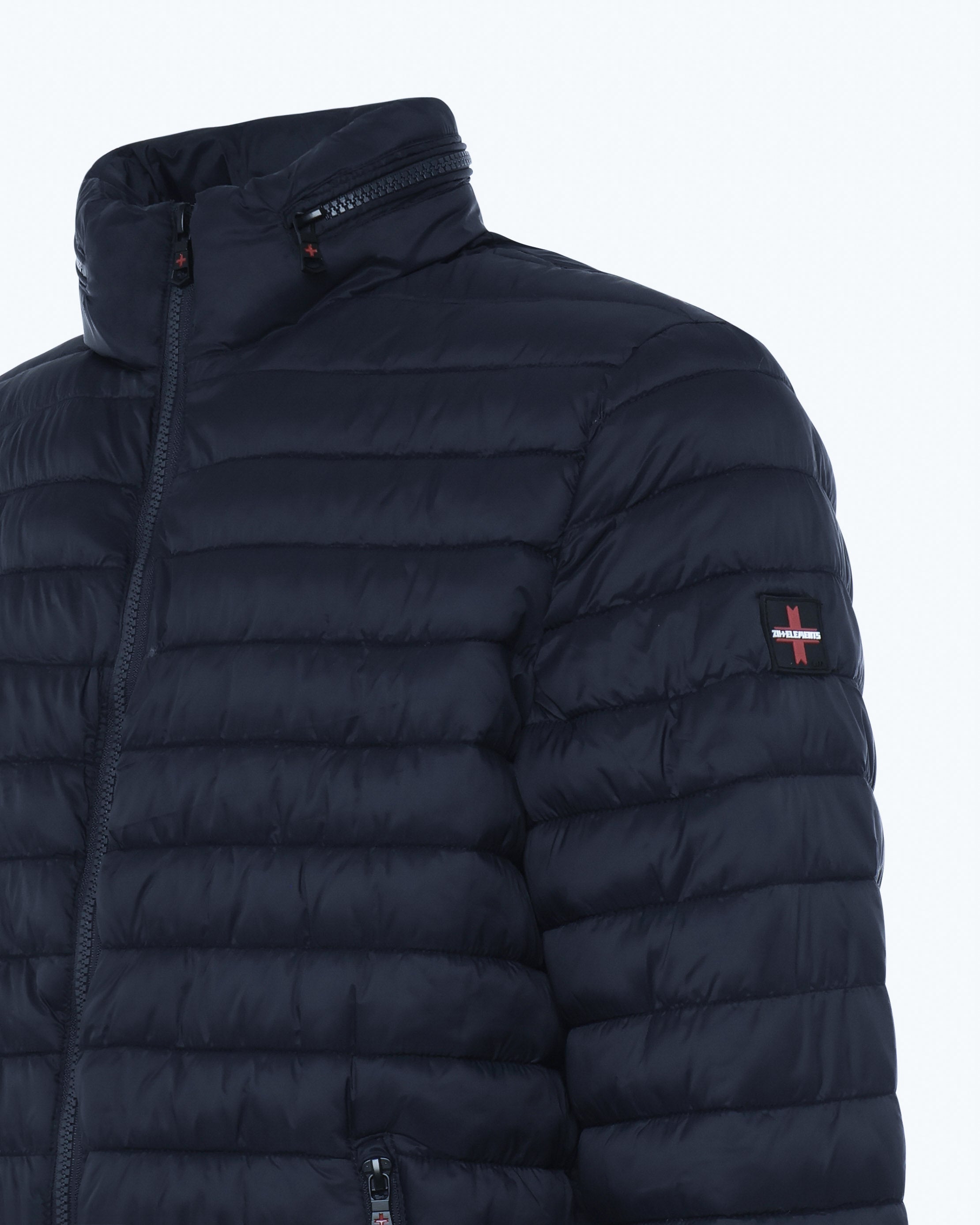 Quilted jacket with removable hood 