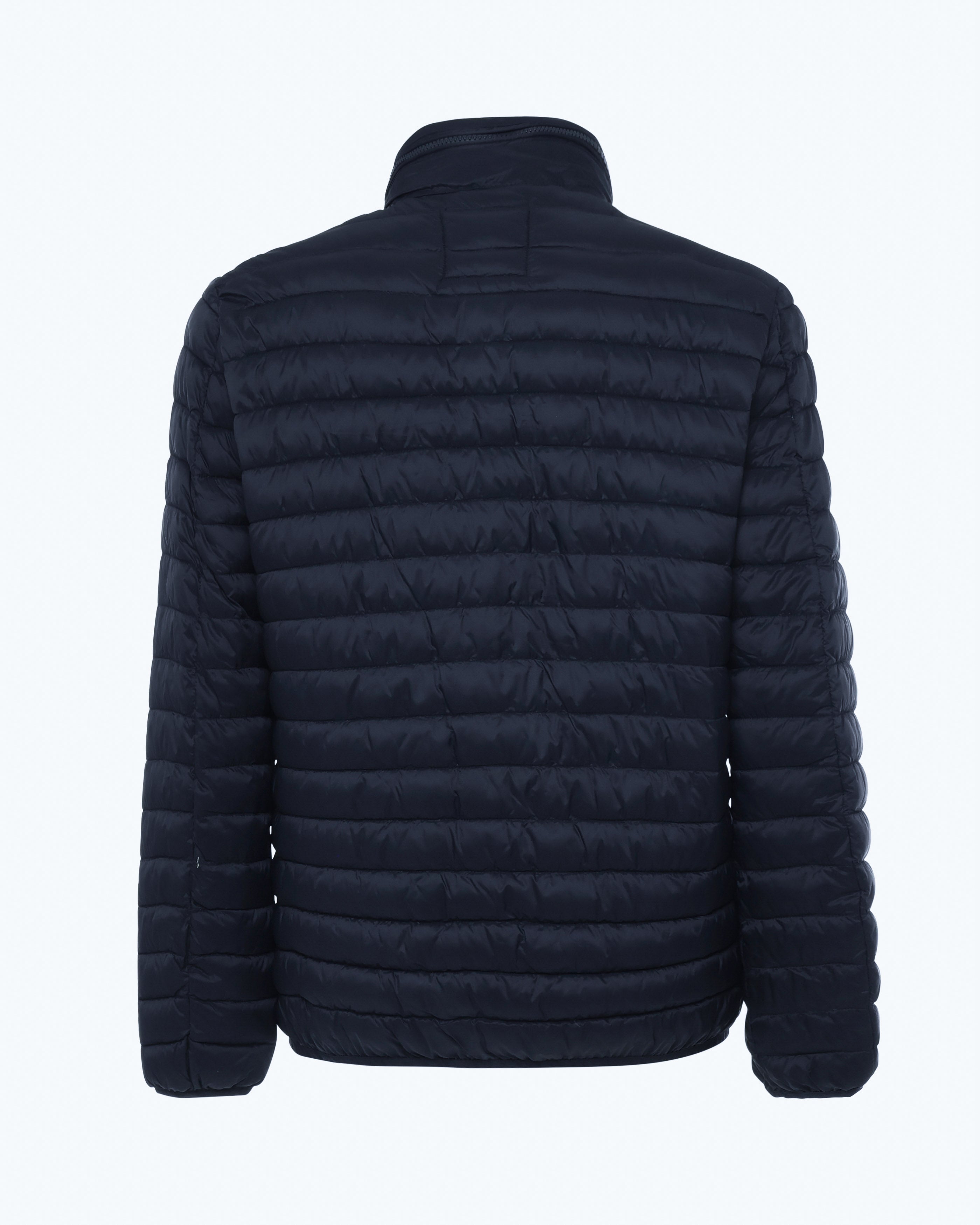 Quilted jacket with removable hood 