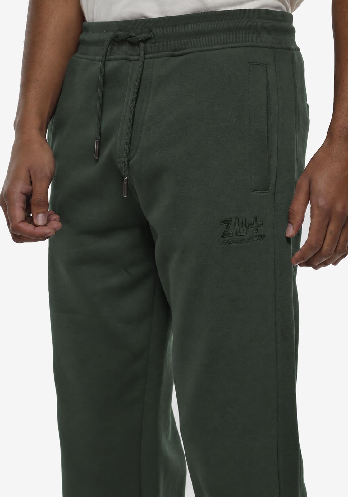 Pantaloni in felpa con ricamo in tono