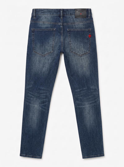 Jeans capri fit Cocker medium blue
