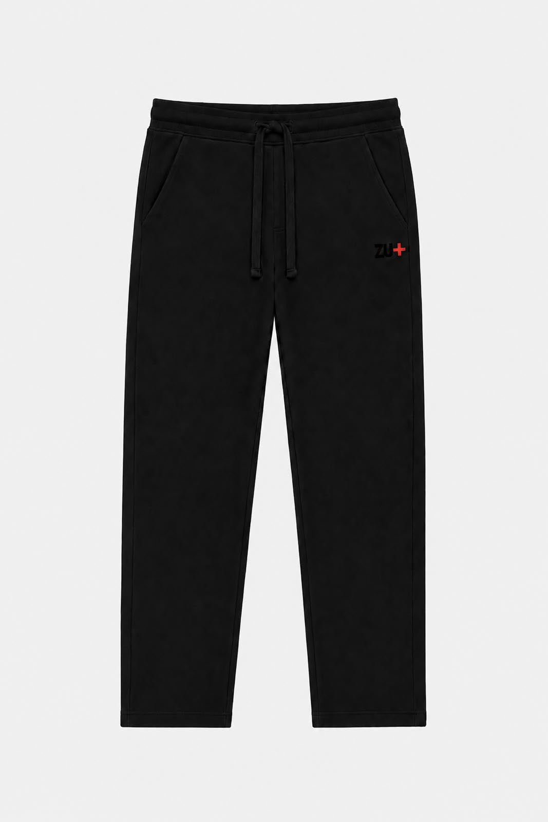 Pantaloni in felpa relaxed fit con ricamo a contrasto
