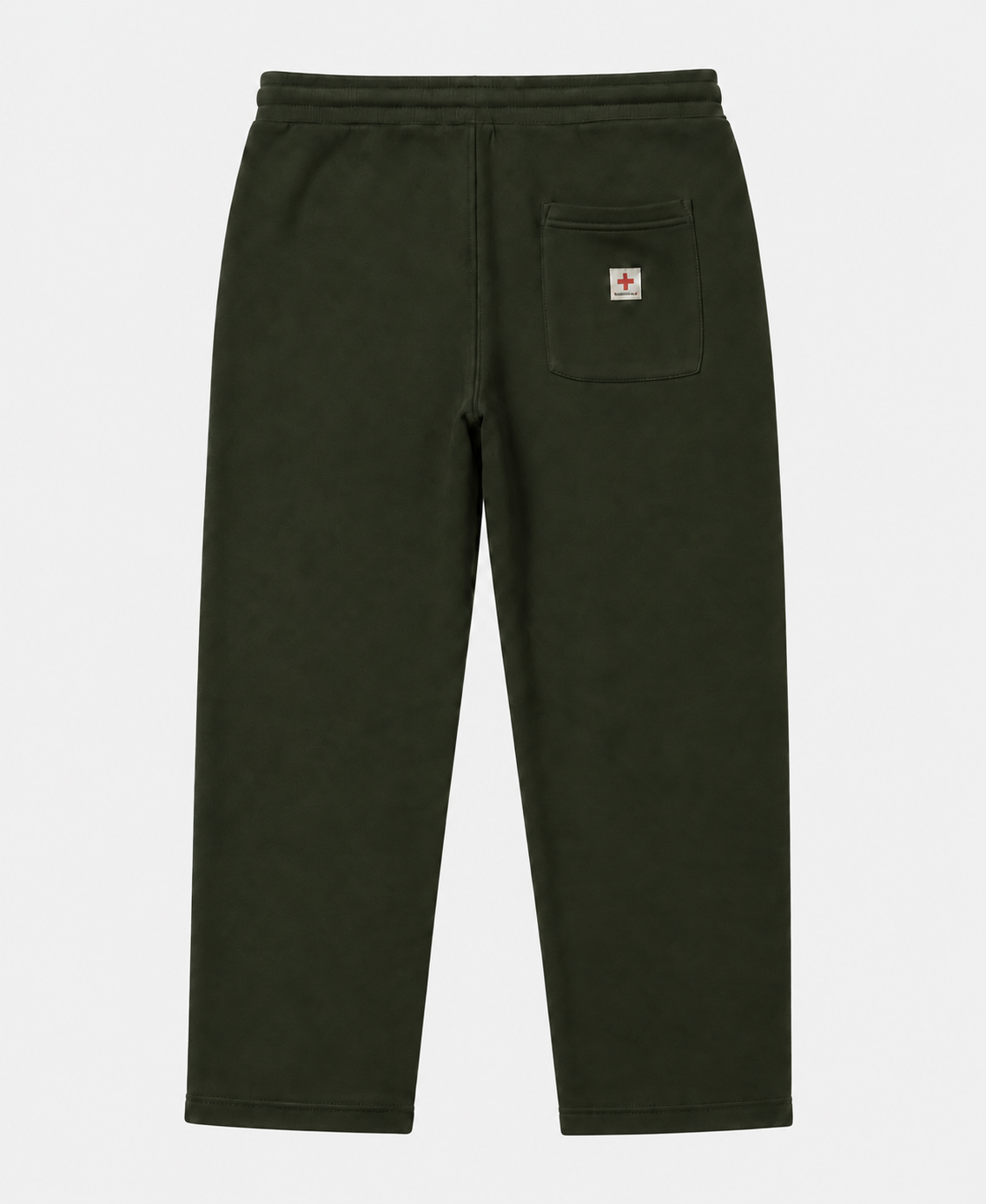 Pantaloni in felpa relaxed fit con ricamo a contrasto