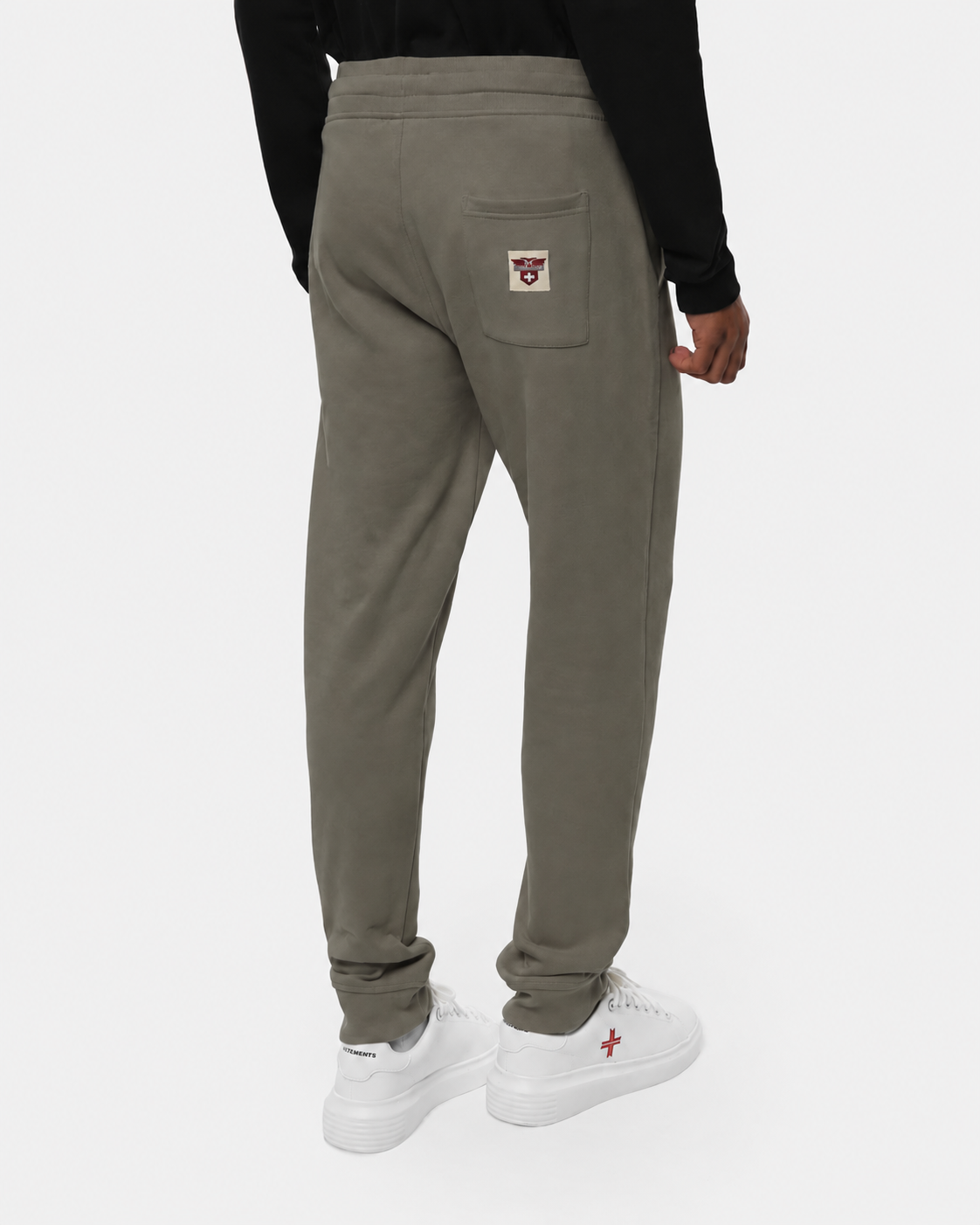 Pantaloni in felpa Carbon con logo ricamato