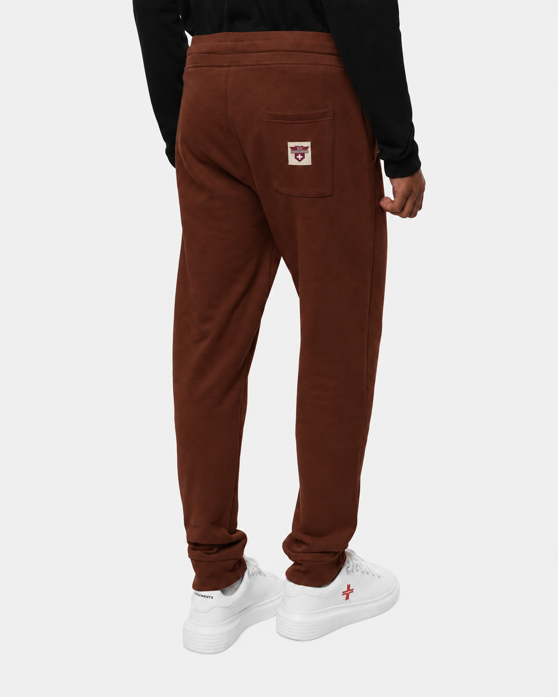 Pantaloni in felpa Carbon con logo ricamato