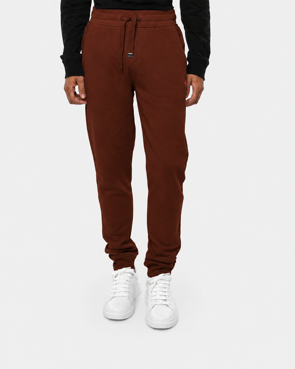 Pantaloni in felpa Carbon con logo ricamato