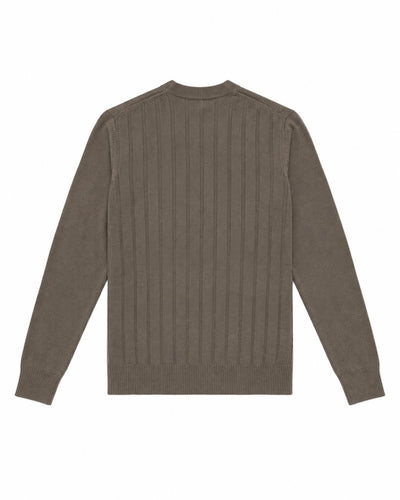 Maglia girocollo a righe in viscosa