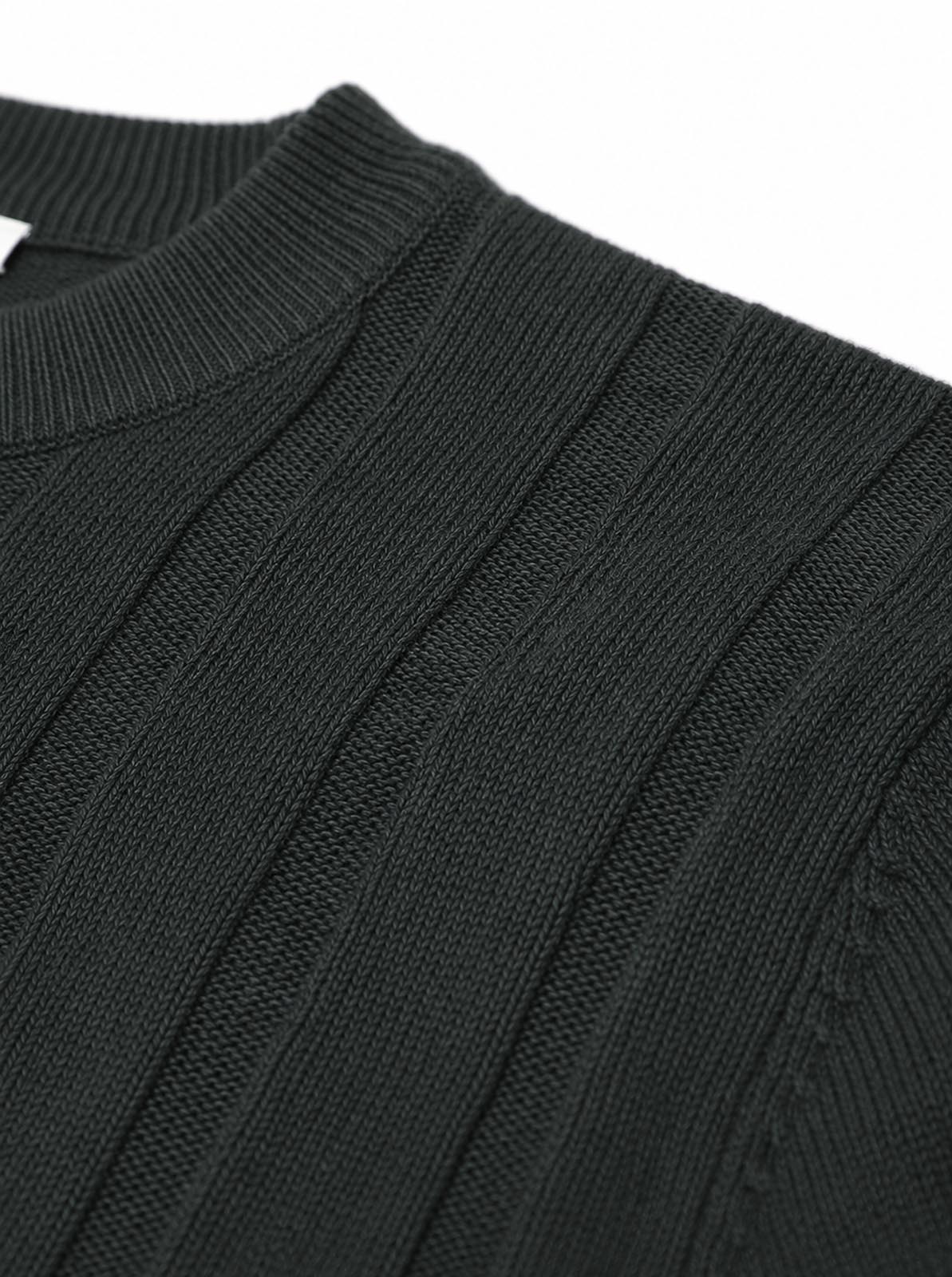 Maglia girocollo a righe in viscosa