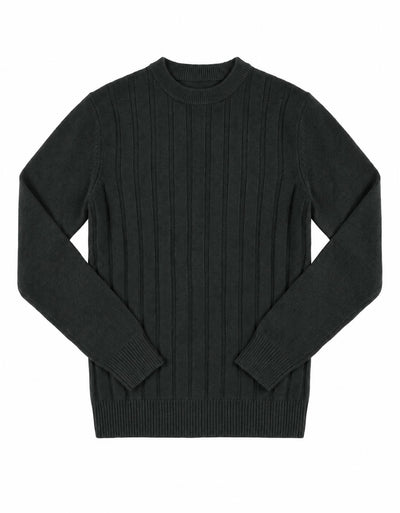 Maglia girocollo a righe in viscosa