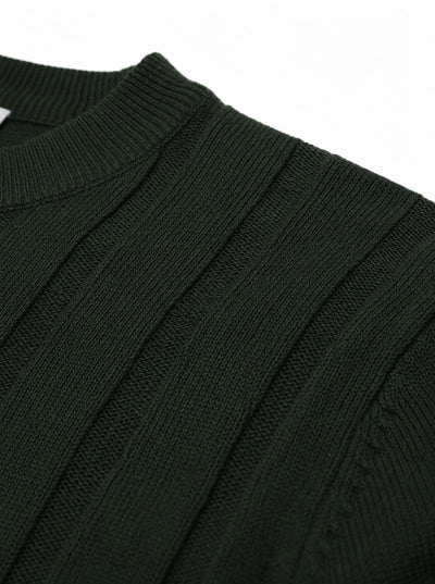 Maglia girocollo a righe in viscosa