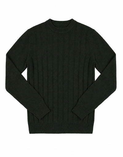 Maglia girocollo a righe in viscosa