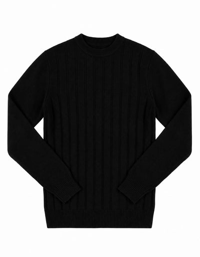 Maglia girocollo a righe in viscosa