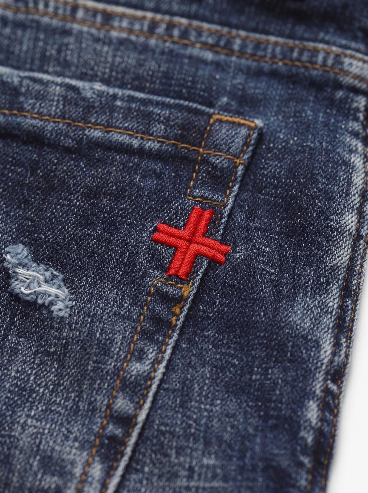 Jeans capri fit Cocker dark blue