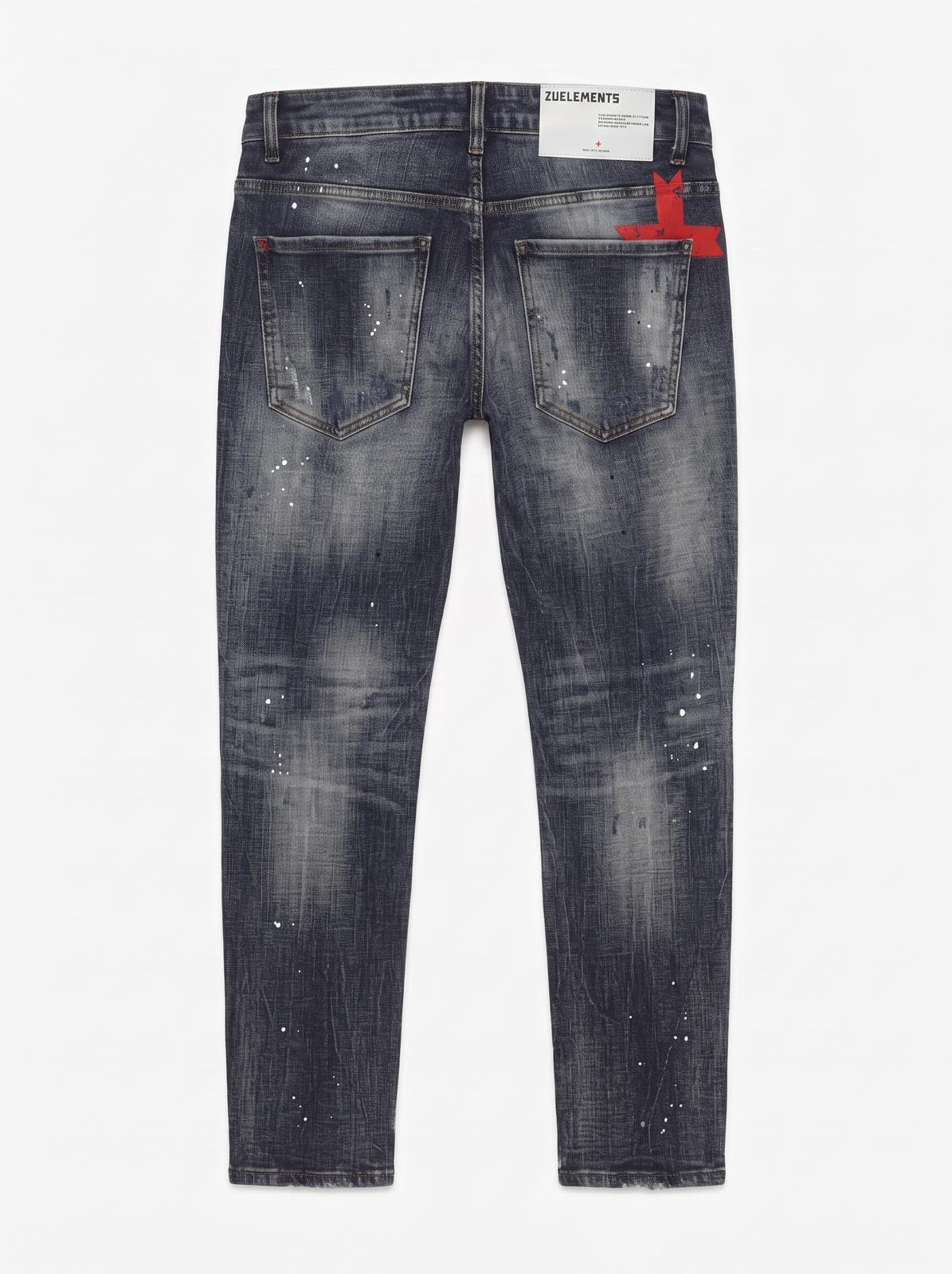 Jeans slim fit Sammy dark blue con logo stampato