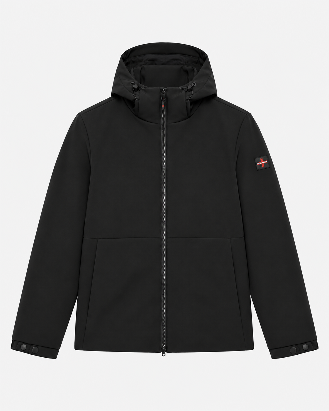 Giubbotto softshell con cappuccio