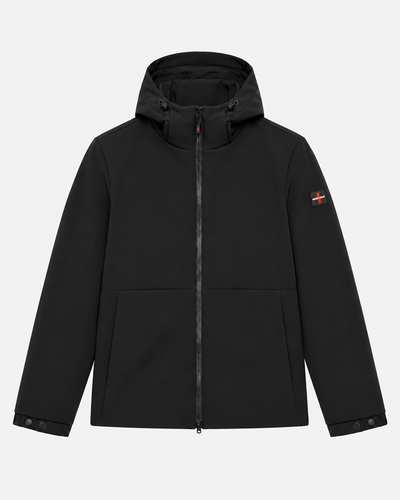 Giubbotto softshell con cappuccio