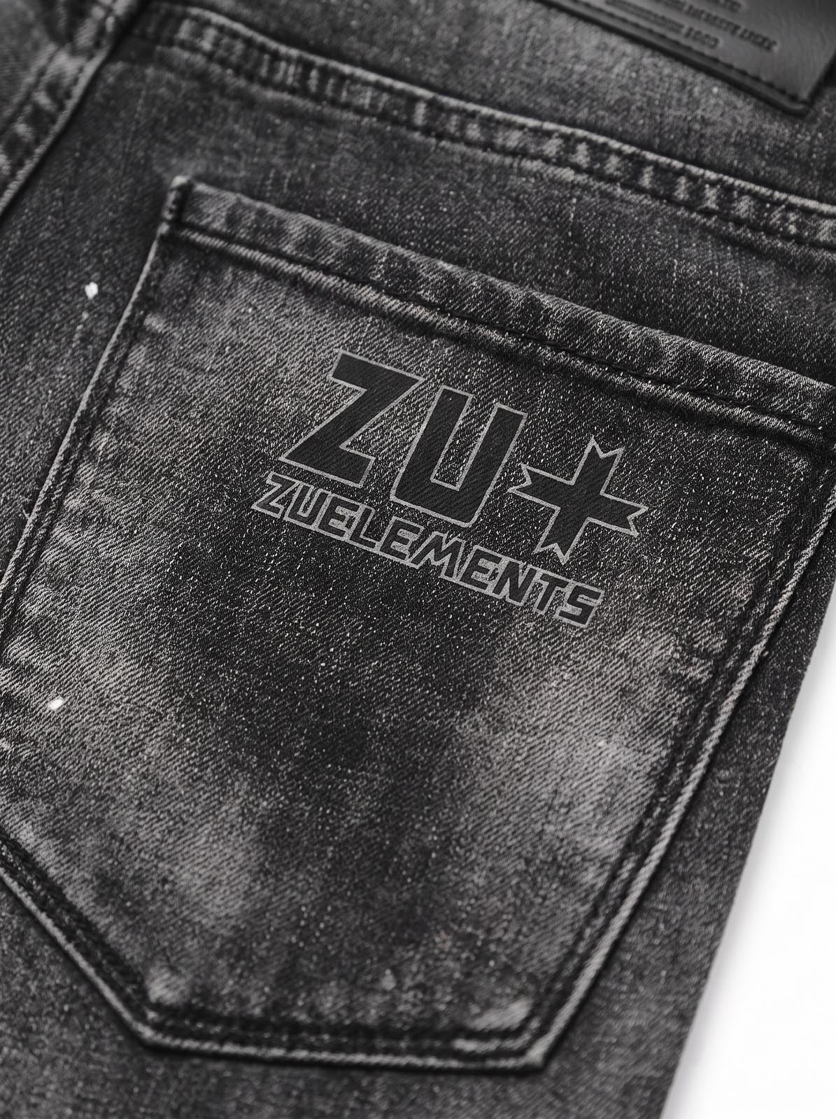 Jeans slim fit Sammy dark grey con logo stampato