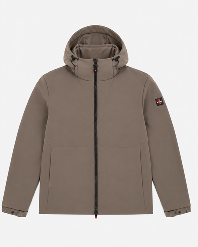 Giubbotto softshell con cappuccio