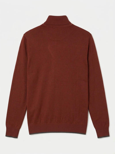 Maglia Collo alto con finiture a coste