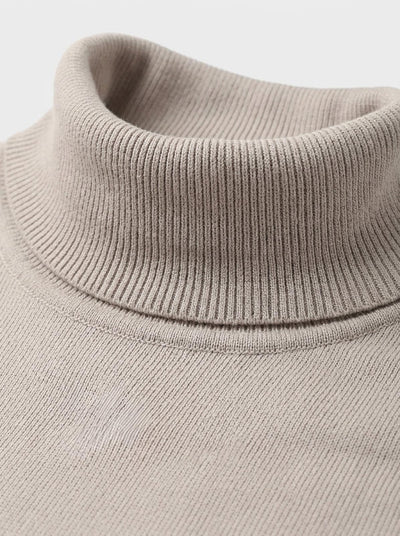 Maglia Collo alto con finiture a coste