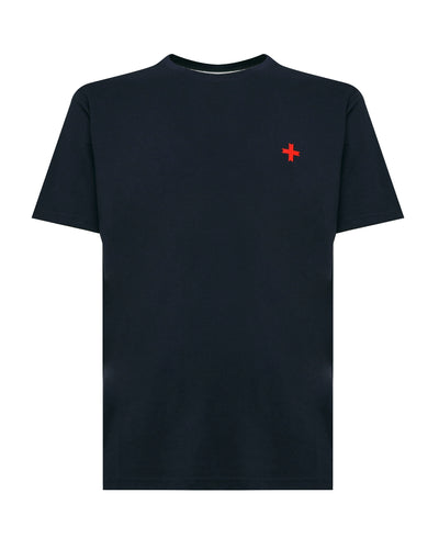 T-shirt girocollo maniche corte con logo stampato
