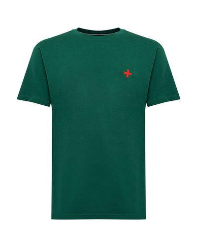 T-shirt girocollo maniche corte con logo stampato