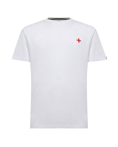 T-shirt girocollo maniche corte con logo stampato