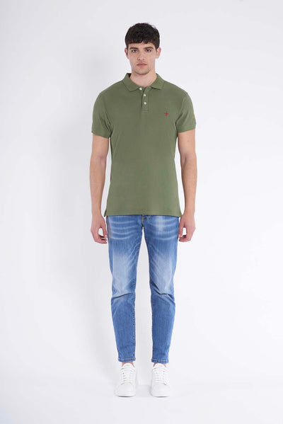 Polo con micrologo davanti