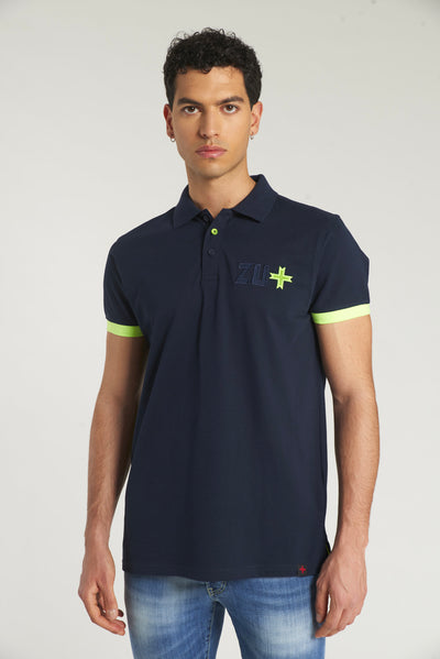 Piquet polo with embroidered logo