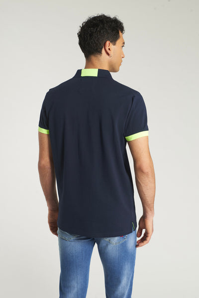 Piquet polo with embroidered logo